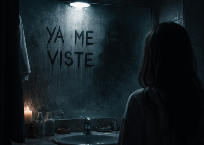 El mensaje que apareció en su espejo
