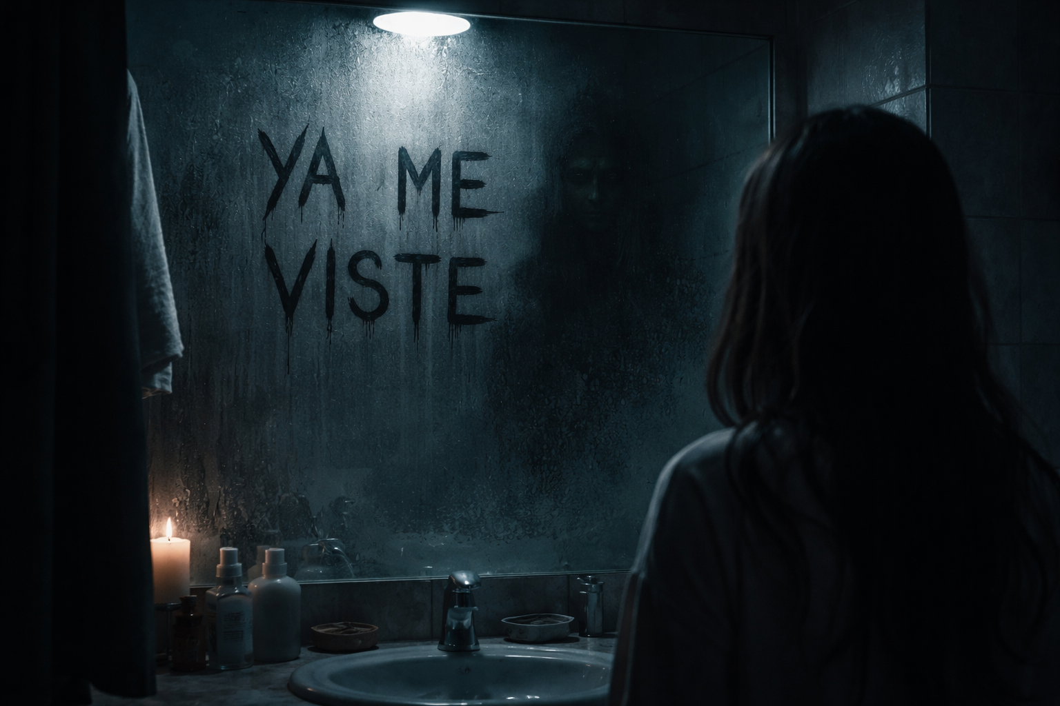 El mensaje que apareció en su espejo