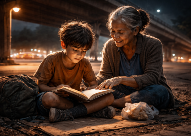 El niño que aprendió a leer bajo la calle