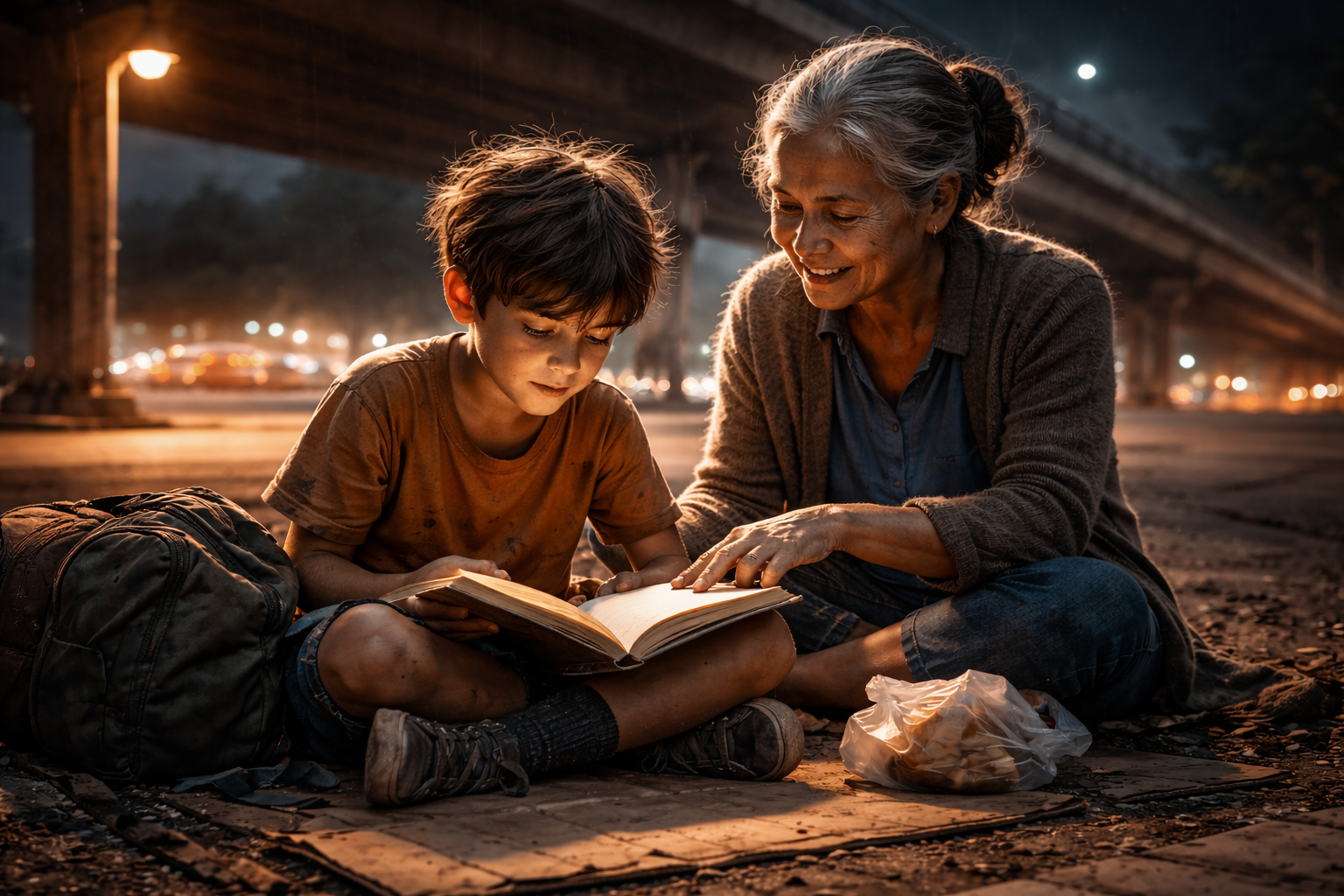 El niño que aprendió a leer bajo la calle